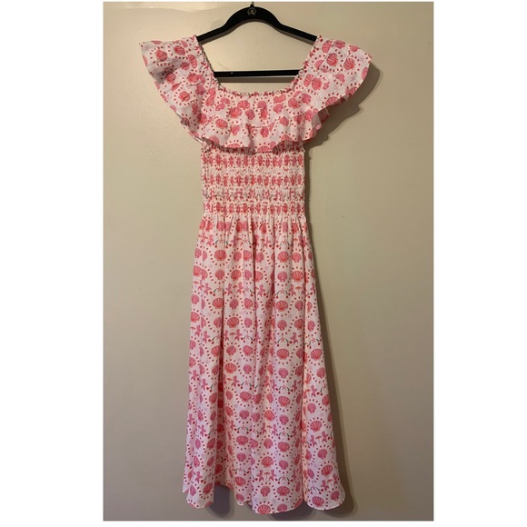 NWT Hill House Akilah Nap Dress In Mermaid Linen - Picture 6 of 6